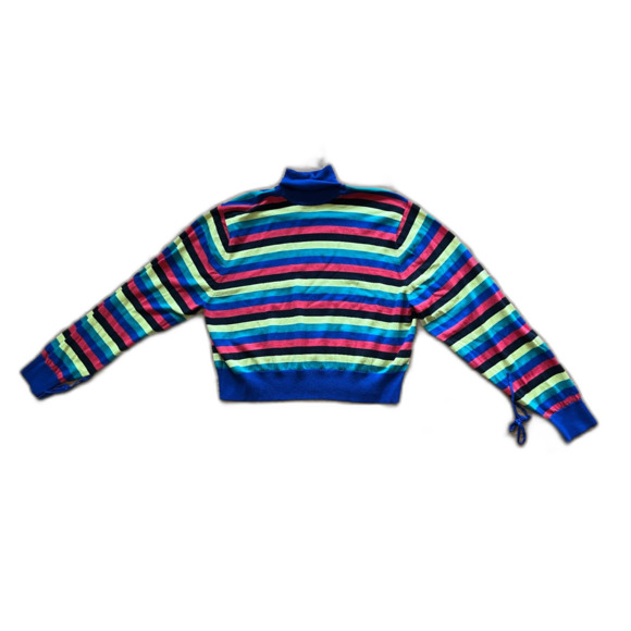 JW Anderson X Uniqlo Cool Striped Wool Sweater Pullover Top   Women's Size Small - Picture 2 of 7